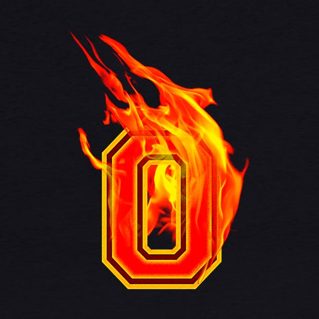 Burning Hot Sports Letter 0 by Adatude